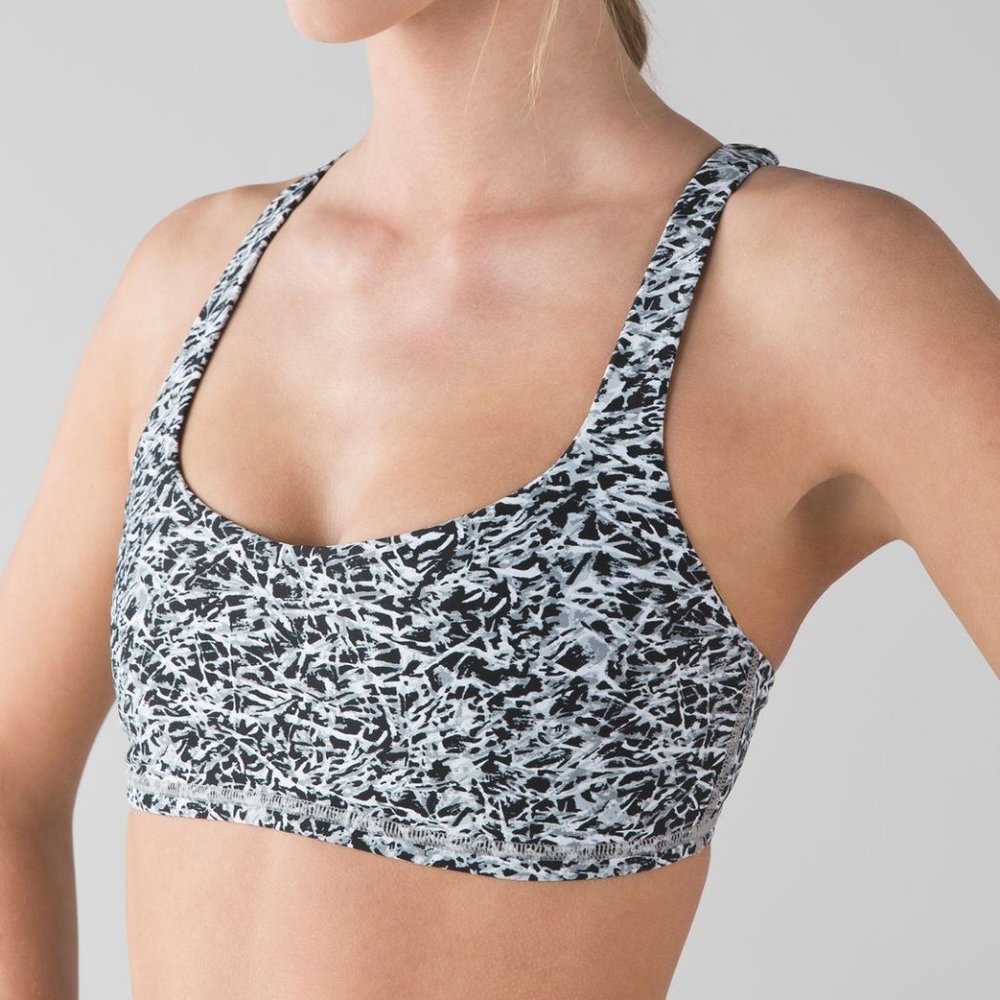 EUC Lululemon Free to Be Bra H20 Size 4 Swim Fabric